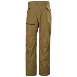 Spodnie narciarskie cargo Helly Hansen Sogn. Brązowe spodnie sportowe męskie Helly Hansen, m, bez wzorów, narciarskie. Za 906.00 zł.