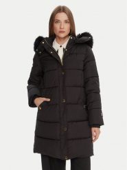 Marciano Guess Płaszcz zimowy 5BGL18 7378A Czarny Regular Fit. Czarne płaszcze damskie Marciano Guess, na zimę, z aplikacjami, z syntetyku, bez kołnierzyka, bez kaptura. Za 1,399.00 zł.