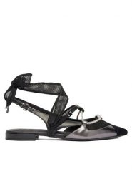 PINKO Czółenka Gianira 30 SD0547 P003 Czarny. Czarne czółenka damskie Pinko, bez wzorów, ze skóry, bez obcasa, bez zapięcia. Za 1,079.00 zł.