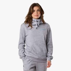 Bluza treningowa kobieca Swedemount Training Logo Hood II szybkoschnąca. Niebieskie bluzy damskie SWEDEMOUNT, bez wzorów, sportowe, bez ramiączek, bez kaptura. Za 199.99 zł.