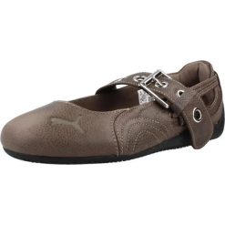Buty PUMA YELLOW 40805401 Brązowy. Brązowe obuwie trekkingowe damskie Puma, ze skóry, bez zapięcia. Za 357.99 zł.
