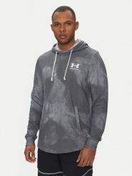 Under Armour Bluza Rival Terry Printed 1390138 Szary Relaxed Fit. Szare bluzy męskie Under Armour, m, bez wzorów, z bawełny, bez ramiączek, bez kaptura. Za 159.99 zł.