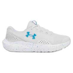 Buty Damskie Do Biegania Under Armour Surge 4 Obuwie Sportowe. Białe obuwie sportowe damskie Under Armour, bez wzorów, bez zapięcia, do biegania. Za 269.99 zł.