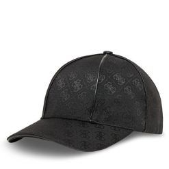 Czapka z daszkiem Guess. Czarne czapki damskie Guess, z aplikacjami. Za 139.99 zł.