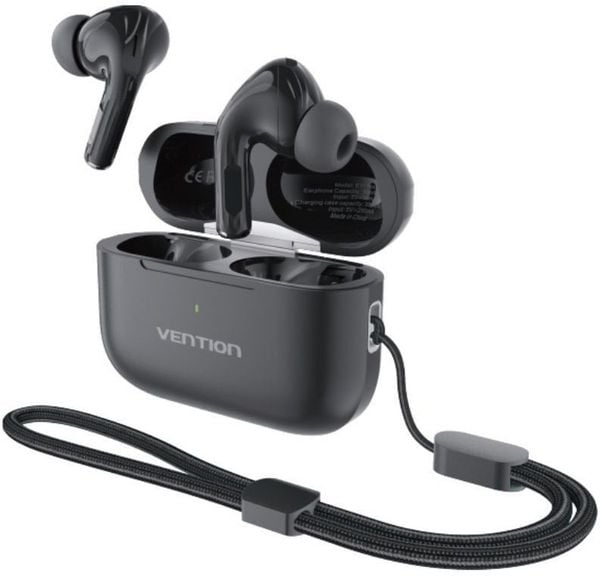 Słuchawki Vention HEADSET WRL ECHO LITE E11 PLUS/BLACK NBVB0-PLUS VENTION NBVB0-PLUS (6922794793354). Czarne słuchawki bezprzewodowe Vention. Za 42.25 zł.