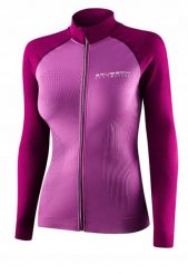 LS1352W Bluza damska ATHLETIC wrzosowy/śliwkowy M. Fioletowe bluzy damskie Brubeck, m, bez wzorów, bez ramiączek, bez kaptura. Za 269.44 zł.