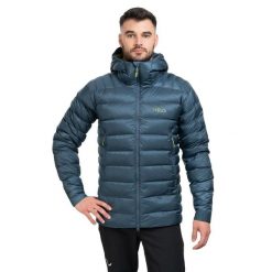 Kurtka Trekkingowa Rab Electron Pro. Niebieskie kurtki męskie RAB, l, bez wzorów, sportowe, bez kaptura. Za 1,232.49 zł.