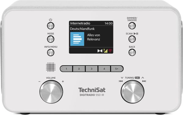 Radio TechniSat DiditRadio 550 IR biały (0001/3995). Białe radia TECHNISAT. Za 580.10 zł.