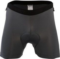 Bokserki męskie z wkładką rowerową Coolmax Basic+ SILVINI INNER PRO MP1212. Szare bokserki męskie Silvini, bez wzorów, z materiału. Za 149.99 zł.