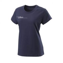 Koszulka sportowa damska Wilson Shirt Team Ii Tech. Niebieskie koszulki sportowe damskie Wilson, xl, bez wzorów, z bawełny, bez ramiączek. Za 241.00 zł.