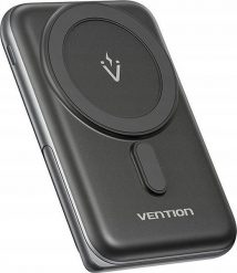 Vention Magnetyczny FHNB0 20W, 10000 mAh (czarny). Czarne powerbanki Vention. Za 152.50 zł.