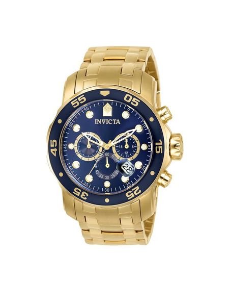 Invicta Watch Zegarek Pro Diver IN0073 Złoty. Żółte, analogowe zegarki męskie Invicta Watch, bez wzorów, złote. Za 959.99 zł.