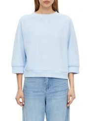 S.Oliver Bluza Kobiety niebieski, 40. Niebieskie bluzy damskie S.Oliver, s, bez wzorów, z materiału, bez ramiączek, bez kaptura. Za 179.95 zł.