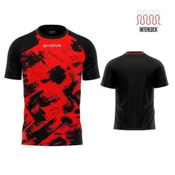 Givova Sport T-shirt Interlock Czerwono-Czarny XL Mężczyźni. Czarne buty sportowe męskie Givova, m, bez wzorów, z poliesteru, bez ramiączek, rowerowe. Za 140.99 zł.