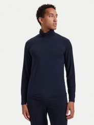 Emporio Armani Underwear Golf EM000388 AF25034 UB102 Granatowy Slim Fit. Niebieskie swetry męskie Emporio Armani Underwear, m, bez wzorów, bez kołnierzyka, bez ramiączek. Za 394.99 zł.
