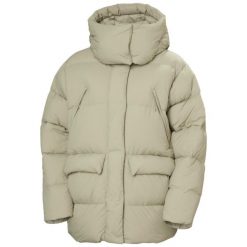 Damska kurtka puchowa Helly Hansen Inspire Down. Zielone kurtki sportowe damskie Helly Hansen, na zimę, bez wzorów, z puchu, bez ramiączek, bez kaptura, trekkingowe. W wyprzedaży za 1,532.50 zł.