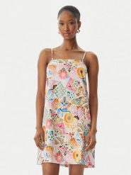 Seafolly Sukienka letnia Beach Bohème 55773-DR Kolorowy Regular Fit. Sukienki damskie Seafolly, na lato, m, bez wzorów, ze lnu, bez kołnierzyka, bez ramiączek. Za 509.99 zł.