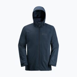 Kurtka 3w1 męska Jack Wolfskin Taubenberg. Niebieskie kurtki męskie Jack Wolfskin, m, bez wzorów, sportowe, bez kaptura. Za 729.99 zł.