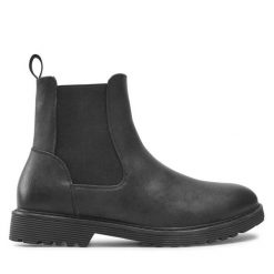 Sztyblety Clara Barson. Czarne botki damskie Clara Barson, bez wzorów, bez obcasa, na płaskiej podeszwie, bez zapięcia. Za 149.99 zł.