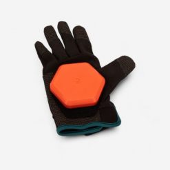 Rękawiczki do slide'owania na longboardzie freeride 500. Czarne rękawiczki męskie Decathlon, bez wzorów, z materiału. Za 139.99 zł.