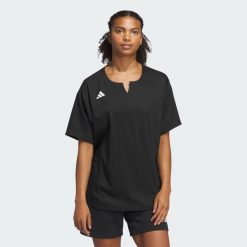Bluza Adizero Dugout Cage (uniseks). Czarne bluzy damskie Adidas, s, bez wzorów, z materiału, bez ramiączek, bez kaptura. Za 181.35 zł.