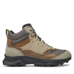 Trekkingi Merrell. Szare botki męskie Merrell, bez wzorów, sportowe, bez obcasa, bez zapięcia. Za 579.99 zł.