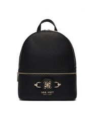Nine West Plecak EO-Rivon-LDA8445A Czarny. Czarne plecaki damskie Nine West, bez wzorów, z materiału. Za 329.99 zł.