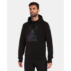 Męska bawełniana bluza z kapturem Kilpi LTD BELLATRIX-M. Czarne bluzy męskie Kilpi, m, bez wzorów, z bawełny, z kapturem. Za 256.81 zł.