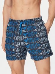 Emporio Armani Szorty kąpielowe EM000583 AF20442 FB335 Niebieski Regular Fit. Niebieskie kąpielówki męskie Emporio Armani, bez wzorów, z syntetyku. Za 419.99 zł.