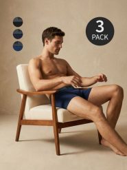 Bawełniane bokserki Long 3 pack - wielobarwny. Bokserki męskie Sinsay, bez wzorów, z bawełny. Za 35.99 zł.