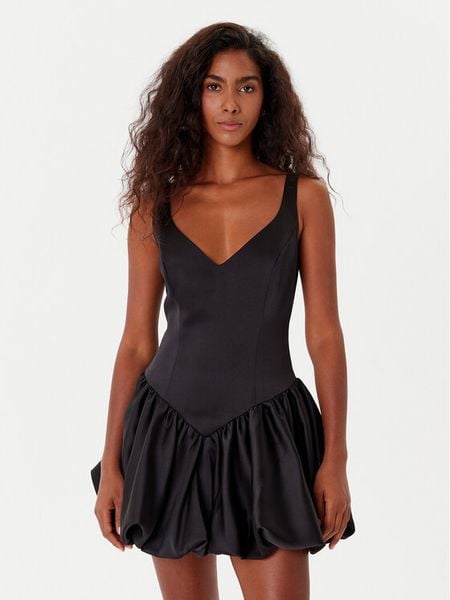 Bardot Sukienka koktajlowa Oria Bubble 60001DB Czarny Regular Fit. Czarne sukienki damskie Bardot, bez wzorów, z syntetyku, wizytowe, bez kołnierzyka, bez ramiączek. Za 659.99 zł.