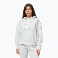 Bluza damska Pitbull Lovia Hooded. Białe bluzy damskie PITBULL, l, bez wzorów, z bawełny, eleganckie, bez ramiączek, bez kaptura. Za 189.99 zł.