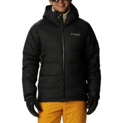 Kurtka narciarska męska Columbia Roaring Fork Down. Czarne kurtki sportowe męskie Columbia, na zimę, m, bez wzorów, z puchu, bez kaptura, narciarskie. Za 1,299.00 zł.