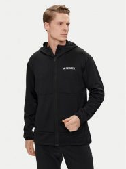 Adidas Bluza Terrex Xperior IB1832 Czarny Slim Fit. Czarne bluzy sportowe męskie Adidas, l, bez wzorów, z syntetyku, bez kaptura. W wyprzedaży za 239.99 zł.
