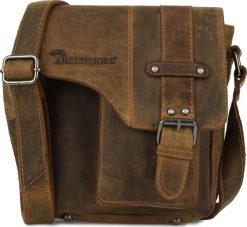 Beltimore Torba męska skórzana na ramię zgrabna brązowa elegancka Beltimore N10. Brązowe torby na ramię męskie Beltimore, na ramię. Za 318.99 zł.