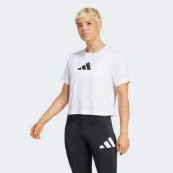 Koszulka Train Essentials Big Logo Performance Training. Czarne bluzki damskie Adidas, s, bez wzorów, z materiału, sportowe, bez kołnierzyka, bez ramiączek. Za 119.00 zł.