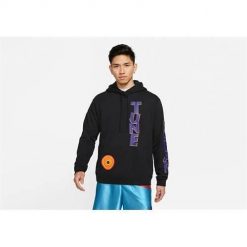 Bluza sportowa męska Nike Lebron X Space Jam A New Legacy. Czarne bluzy sportowe męskie Nike, m, bez wzorów, z kapturem. Za 651.00 zł.
