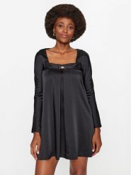 Babylon Sukienka koktajlowa T_E00774 Czarny Regular Fit. Czarne sukienki damskie Babylon, bez wzorów, z syntetyku, wizytowe, bez kołnierzyka, bez ramiączek. Za 749.99 zł.