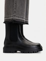 G-STAR Sztyblety CEO-HY2388-5A Czarny. Czarne botki damskie G-Star, bez wzorów, ze skóry, retro, bez obcasa, na płaskiej podeszwie, bez zapięcia. Za 229.99 zł.
