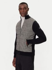 KARL LAGERFELD Kardigan 655027 554305 Czarny Regular Fit. Czarne swetry męskie KARL LAGERFELD, m, bez wzorów, z syntetyku, bez kołnierzyka, bez ramiączek. Za 1,869.00 zł.