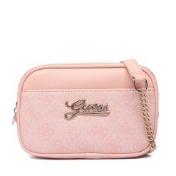 Torebka Guess. Czerwone listonoszki damskie Guess, z aplikacjami, bez dodatków. Za 289.99 zł.