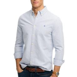 Koszula z długim rękawem Superdry Preppy Oxford. Niebieskie koszule męskie Superdry, xl, bez wzorów, z bawełny, eleganckie, bez kołnierzyka, bez ramiączek. Za 278.00 zł.