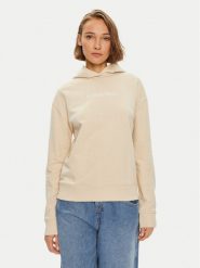 Calvin Klein Bluza Hero Logo K20K205449 Beżowy Regular Fit. Brązowe bluzy damskie Calvin Klein, s, bez wzorów, z bawełny, bez ramiączek, bez kaptura. Za 279.99 zł.