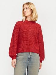 JJXX Sweter Kelly 12255364 Czerwony Regular Fit. Czerwone swetry nierozpinane damskie JJXX, s, bez wzorów, z syntetyku, bez kołnierzyka, bez ramiączek. Za 159.99 zł.