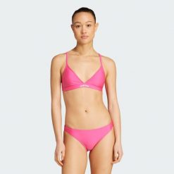 Komplet bikini z ramiączkami regulowanymi w dwóch kierunkach Triangle. Białe stroje kąpielowe damskie Adidas, bez wzorów. Za 199.00 zł.