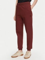 HUGO Spodnie dresowe Nelfinia 50522417 Brązowy Regular Fit. Brązowe spodnie dresowe damskie Hugo, bez wzorów, z bawełny. Za 509.99 zł.