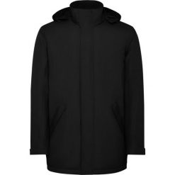 Męska Ocieplana Parka America. Czarne parki męskie ROLY, m, bez wzorów, z puchu, sportowe, bez kołnierzyka, bez kaptura. Za 187.99 zł.