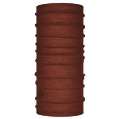 Komin chusta wielofunkcyjna z wełny merino lightweight. Brązowe szaliki męskie Buff, bez wzorów, z materiału. Za 119.99 zł.