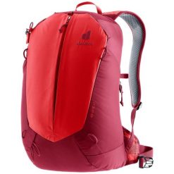 Plecak z siatką dystansową Deuter AC Lite 17 - cherry/masala. Czerwone plecaki męskie Deuter, bez wzorów, z włókna, klasyczne. Za 383.89 zł.