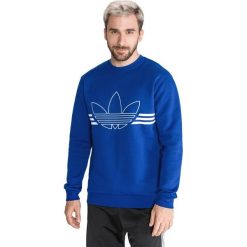 Adidas Originals Outline Bluza Niebieski. Niebieskie bluzy męskie adidas Originals, l, bez wzorów, z bawełny, bez ramiączek, bez kaptura. Za 240.95 zł.